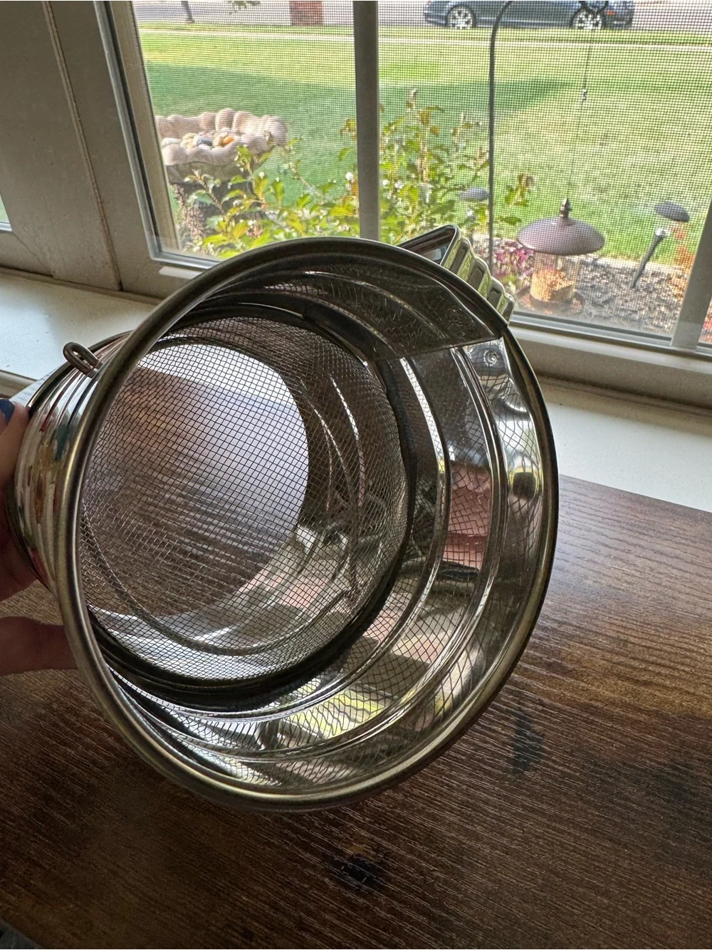 The Pioneer Woman Floral Flour Sifter - Stainless Steel Hand Crank - NWOT